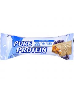 Pure Protein Bar - Blueberry with Greek Yogurt Style Coating - 1.76 oz - Case of 6