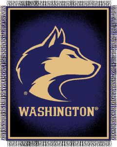 The Northwest Company Washington "Focus" 48"x60" Triple Woven Jacquard Throw (College) - Washington "Focus" 48"x60" Triple Woven Jacquard Throw (College)