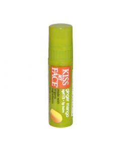 Kiss My Face Lip Balm Organic SPF 15 Ginger Mango - 0.15 oz - Case of 24