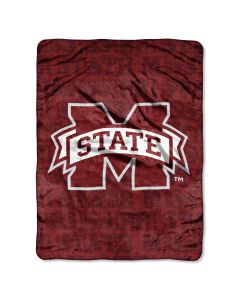 The Northwest Company Mississippi State Micro Grunge  Micro 46x60 Raschel Throw (College) - Mississippi State Micro Grunge  Micro 46x60 Raschel Throw (College)
