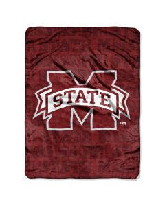 The Northwest Company Mississippi State Micro Grunge  Micro 46x60 Raschel Throw (College) - Mississippi State Micro Grunge  Micro 46x60 Raschel Throw (College)