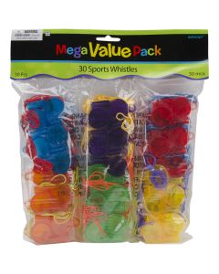 Amscan Party Favors Mega Value Pack 30/Pkg-Sports Whistles