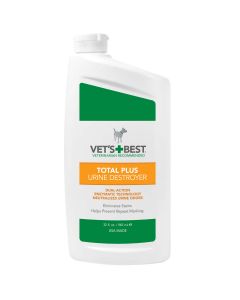 Vet's Best Pet Total Plus Urine Destroyer 32oz White 4.45" x 2.61" x 9.41"