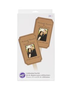 Wilton Wedding Fan Kit Makes 24-Kraft