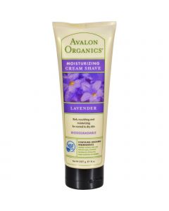 Avalon Organics Moisturizing Cream Shave Lavender - 8 fl oz