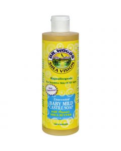 Dr. Woods Shea Vision Pure Castile Soap Baby Mild with Organic Shea Butter - 16 fl oz