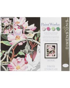 Dimensions Paint Works Paint By Number Kit 11"X14"-Chickadee Perch