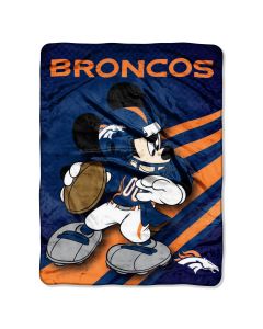 The Northwest Company Broncos 46"x60" Mickey Micro Raschel Throw (NFL) - Broncos 46"x60" Mickey Micro Raschel Throw (NFL)