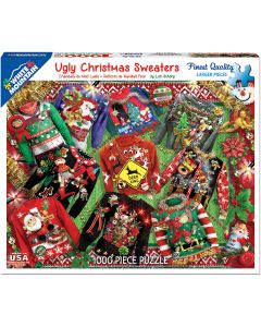 White Mountain Puzzles Jigsaw Puzzle 1000 Pieces 24"X30"-Ugly Christmas Sweater