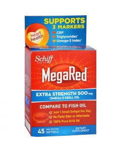 Schiff Vitamins Schiff MegaRed Extra Strength Omega 3 - 500 mg - 45 Softgels