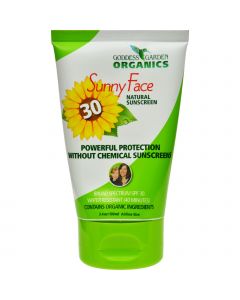 Goddess Garden Organic Sunscreen - Facial SPF 30 Lotion - 3.4 oz