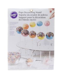 Wilton Pops Decorating Stand-White 12"X2" Holds 44