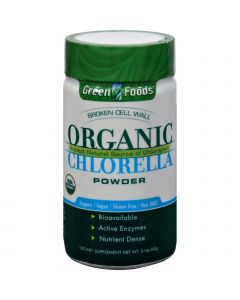 Green Foods Organic Chlorella Powder - 2.1 oz