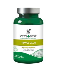 Vet's Best Dog Travel Calm Supplement 40 Tablets Green 2.5" x 2.5"x 4.94"