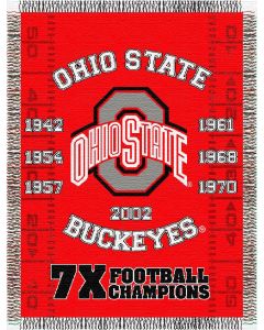 The Northwest Company Ohio State "Commemorative" 48"x 60" Tapestry Throw (College) - Ohio State "Commemorative" 48"x 60" Tapestry Throw (College)