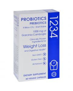 Creative Bioscience Probiotics 1234 - Prebiotics - 60 Vegetarian Capsules