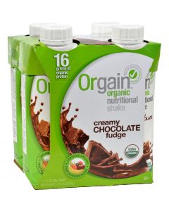 Orgain Organic Nutrition Shake - Chocolate Fudge - 11 fl oz - Case of 12