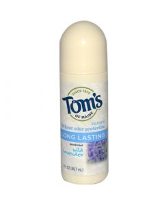 Tom's of Maine Natural Long-Lasting Roll-On Deodorant Lavender - 3 fl oz - Case of 6