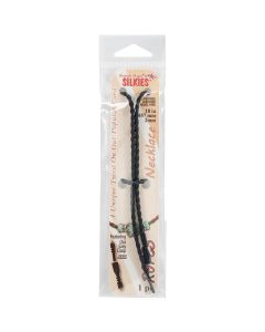 Pepperell Silkies Rope Necklace 18" 1/Pkg-Black