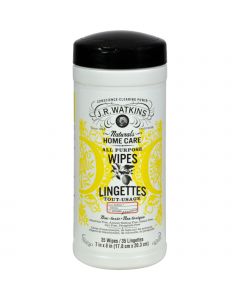 J.R. Watkins All Purpose Wipes Lemon - 35 Wipes