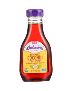 Wholesome Sweeteners Syrup - Organic - Coconut Palm - 12 oz - case of 6
