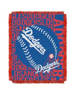 The Northwest Company Dodgers  48x60 Triple Woven Jacquard Throw - Double Play Series