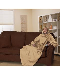 The Northwest Company Comfy Adult Tan  (Adult) Fleece Comfy Throw - Comfy Adult Tan  (Adult) Fleece Comfy Throw