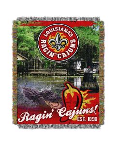 The Northwest Company Louisiana Lafayette College "Home Field Advantage" 48x60 Tapestry Throw