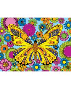 White Mountain Puzzles NEW! Coloring Puzzle 300pcs-June Butterfly