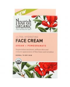 Nourish Facial Cream - Organic - Ultra-Hydrating - Argan and Pomegranate - 1.7 oz - 1 each