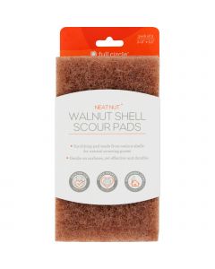Full Circle Home Scour Pads - Neat Nut Walnut Shell - 3 ct - Case of 6