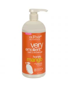 Alba Botanica Very Emollient Bath and Shower Gel Honey Mango - 32 fl oz