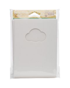 Hampton Art Jillibean Soup Shaker Cards W/Envelopes 5.5"X4.25" 6/Pkg-Cloud