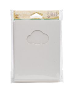 Hampton Art Jillibean Soup Shaker Cards W/Envelopes 5.5"X4.25" 6/Pkg-Cloud