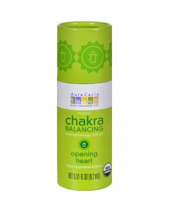 Aura Cacia Organic Chakra Balancing Aromatherapy Roll-on - Opening Heart - .31 oz