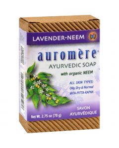 Auromere Bar Soap - Ayurvedic Lavender Neem - 2.75 oz