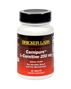 Bricker Labs Carnipure L-Carnitine - 250 mg - 50 Tablets