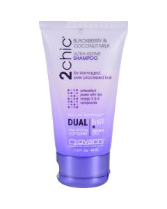 Giovanni Hair Care Products Shampoo - 2chic - Repairing - Blackberry and Coconut Milk - 1.5 oz