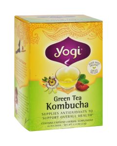 Yogi Tea Green Tea Kombucha - Contains Caffeine - 16 Tea Bags