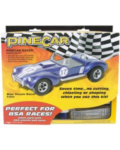 Woodland Scenics Pine Car Derby Racer Premium Kit-Blue Venom