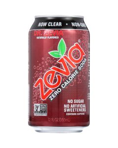 Zevia Soda - Zero Calorie - Dr Zevia - Can - 6/12 oz - case of 4