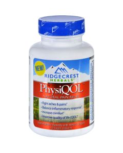RidgeCrest Herbals PhysiQOL Pain Relief - 60 Vegetarian Capsules