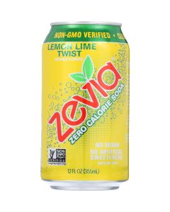 Zevia Soda - Zero Calorie - Lemon Lime Twist - Can - 6/12 oz - case of 4