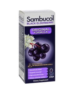 Sambucol Black Elderberry Syrup Cold and Flu Relief Original - 4 fl oz