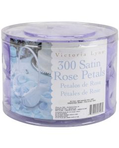 Darice Victoria Lynn Satin Rose Petals 300/Pkg-Purple