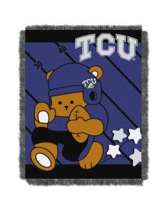 The Northwest Company TCU  College Baby 36x46 Triple Woven Jacquard Throw - Fullback Series