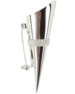 Darice Victoria Lynn Lapel Pin Vase-Silver