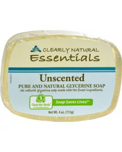 Clearly Natural Glycerine Bar Soap Unscented - 4 oz