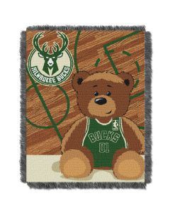 The Northwest Company Bucks  Baby 36x46 Triple Woven Jacquard Throw - Half Court Series