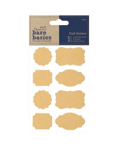 docrafts Papermania Bare Basics Kraft Stickers 32/Pkg-Parenthesis